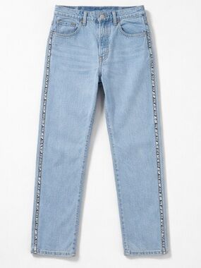 Levi’s 501 high waisted side logo Big E jeans